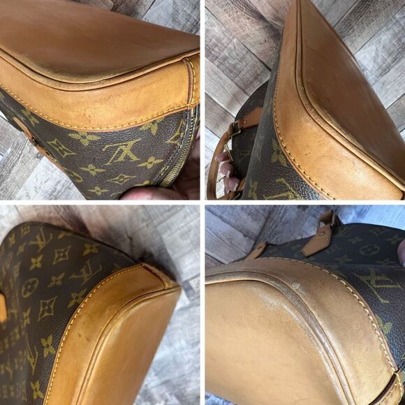 Authenticated Louis Vuitton Alma PM Brown Monogram Canvas Leather Handbag w/COA - Picture 10 of 13